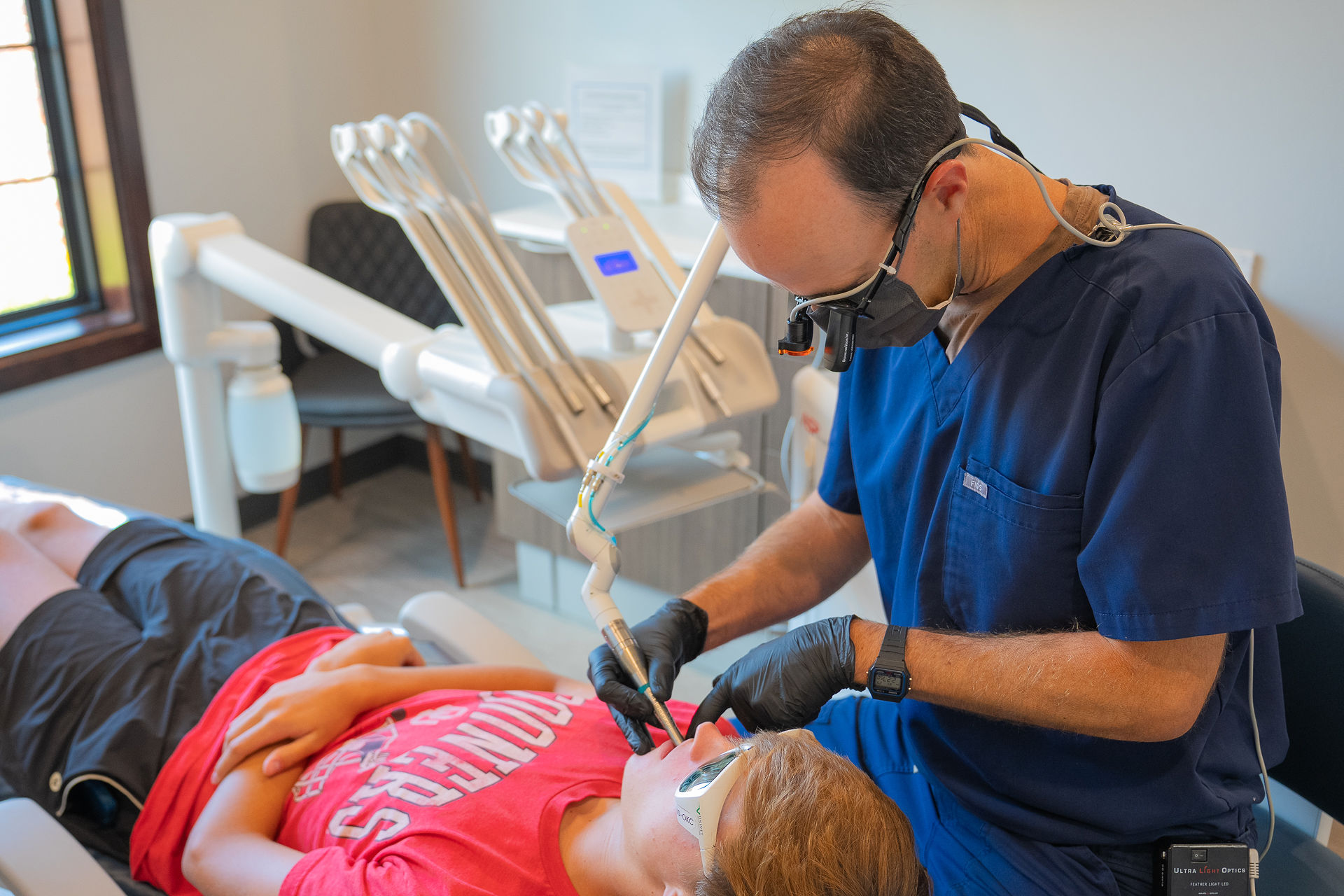 Dr. Corbin providing personalized dental care at Comprehensive Family Dentistry