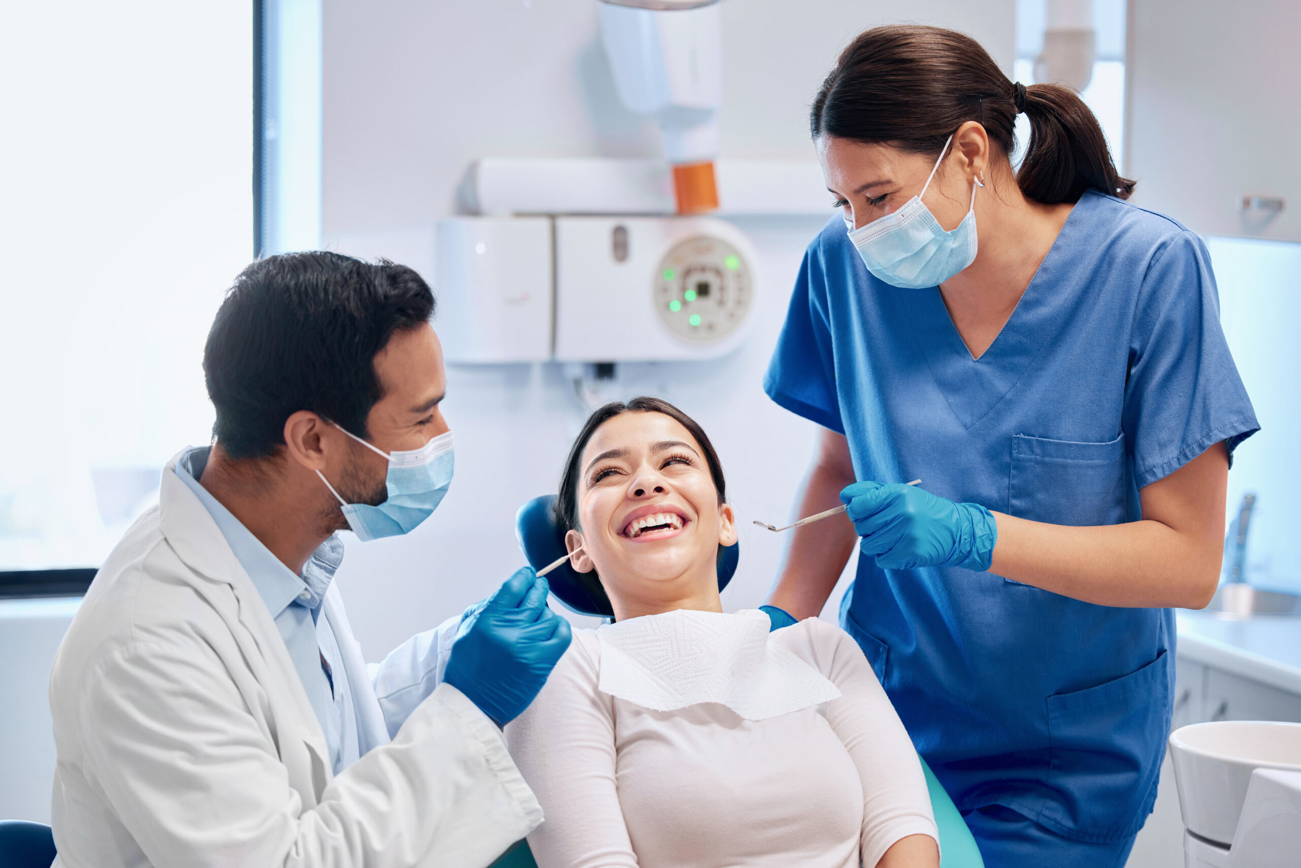 Professionally supervised teeth whitening