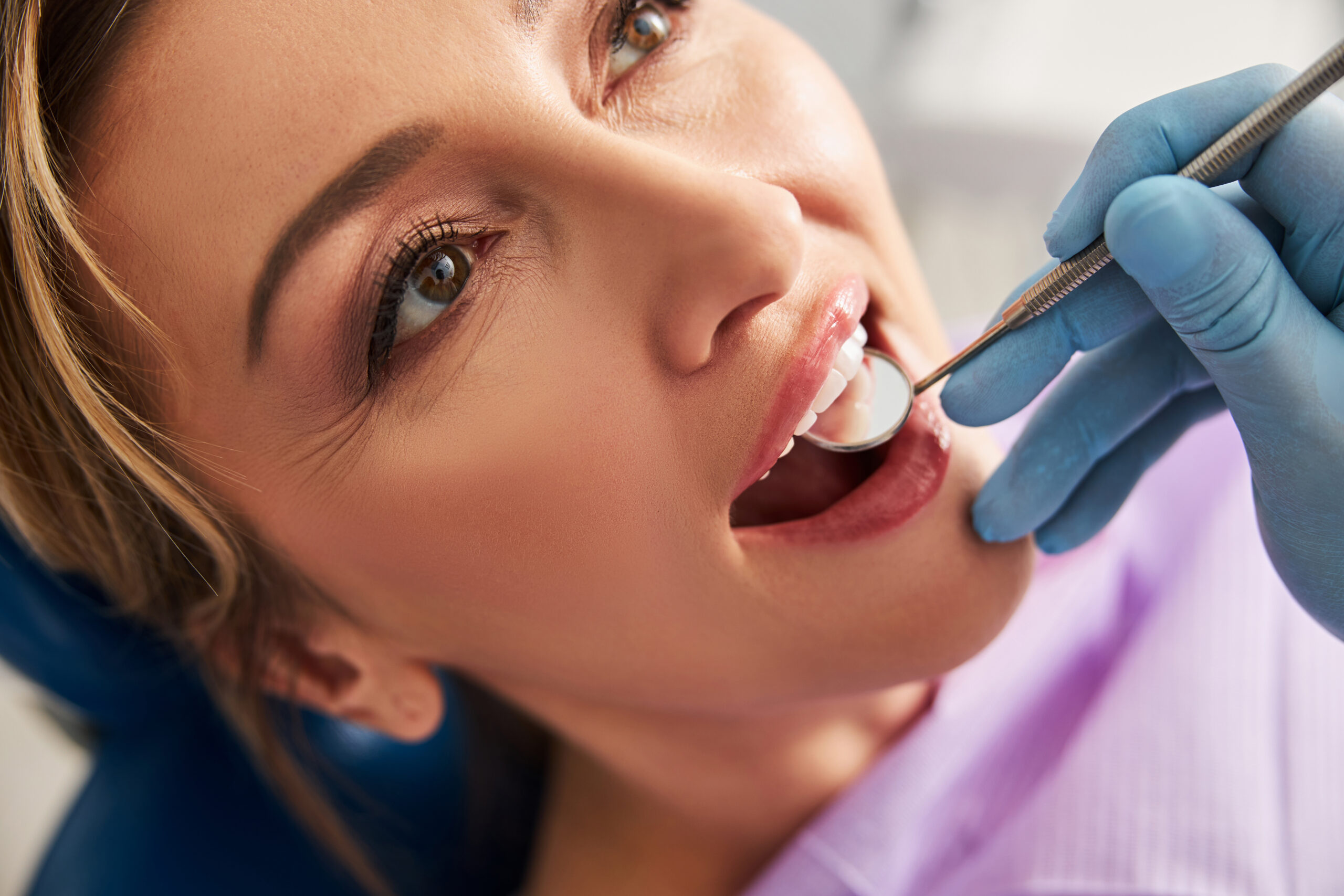 Dentures restoring a natural-looking smile
