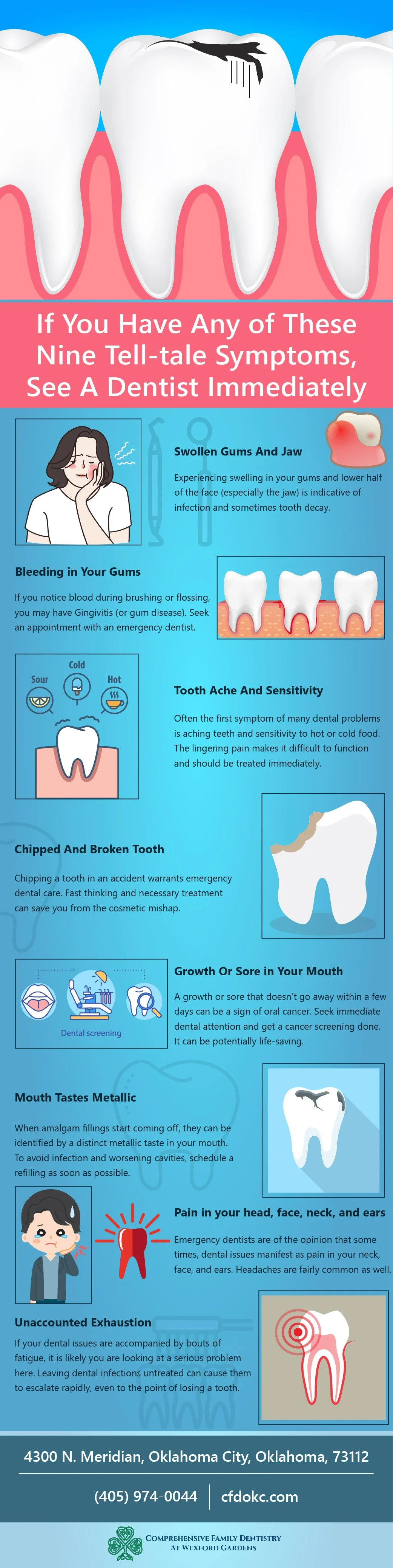 If You Have Any of these Tell-Tale Symptoms, See A Dentist Immediately
