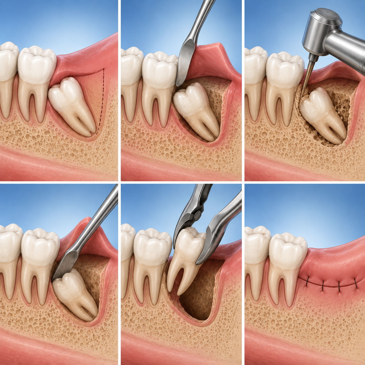 Surgical extraction procedure