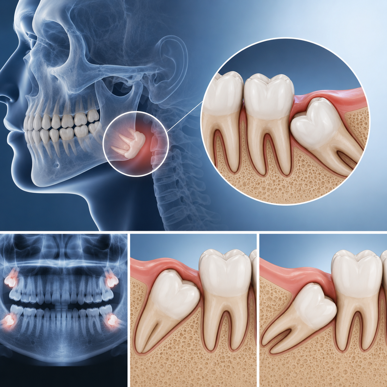 Wisdom tooth dental evaluation
